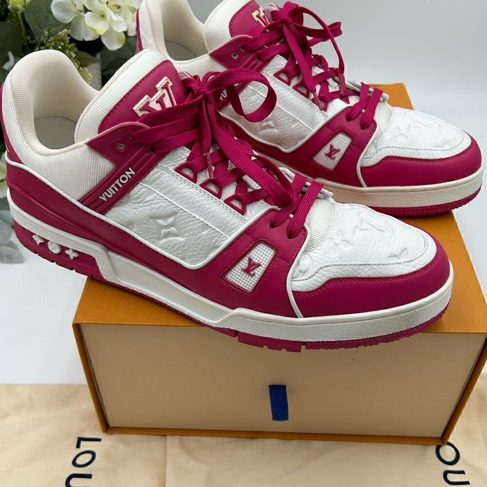 Men’s Louis Vuitton calfskin leather trainer sneakers size 11, fits 13 US - Picture 7 of 11